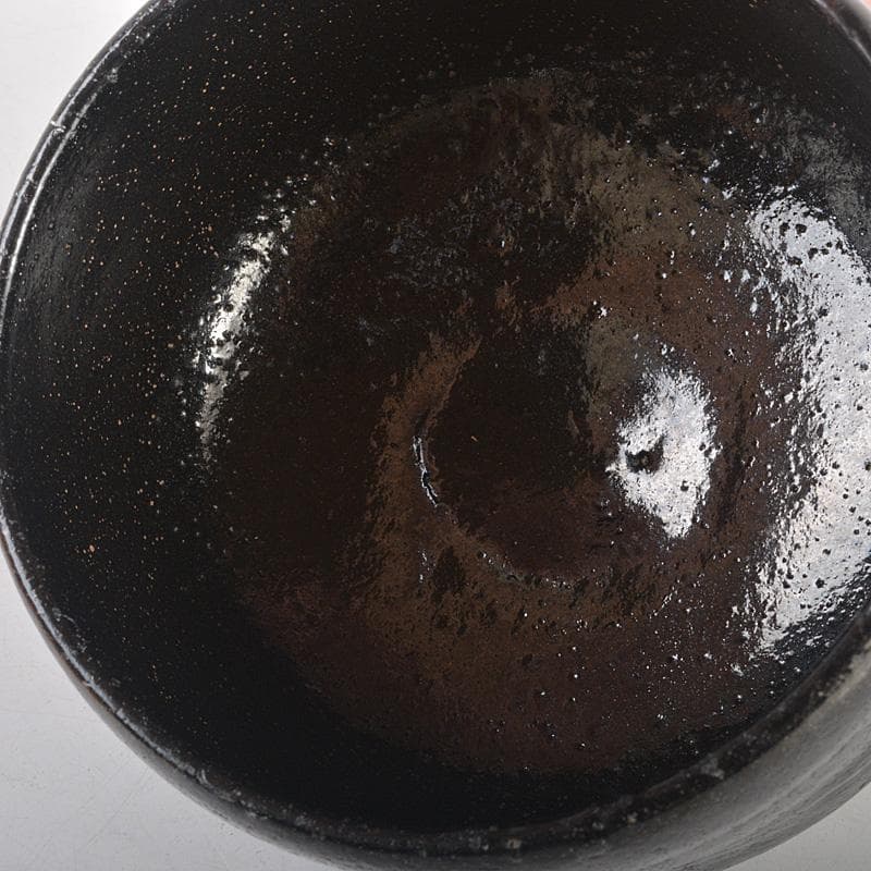 本物保証】濱田庄司(浜田庄司) 縁黒茶碗 初窯 共箱 無傷 人間国宝 益子