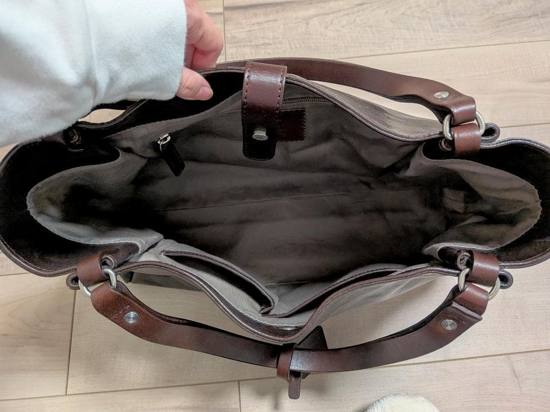 beau dessin(ボーデッサン) ダークブラウンA4レザービジネスバッグ