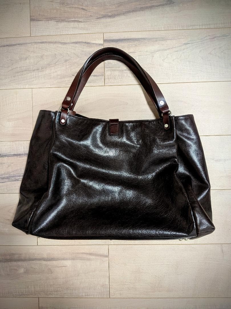 beau dessin(ボーデッサン) ダークブラウンA4レザービジネスバッグ