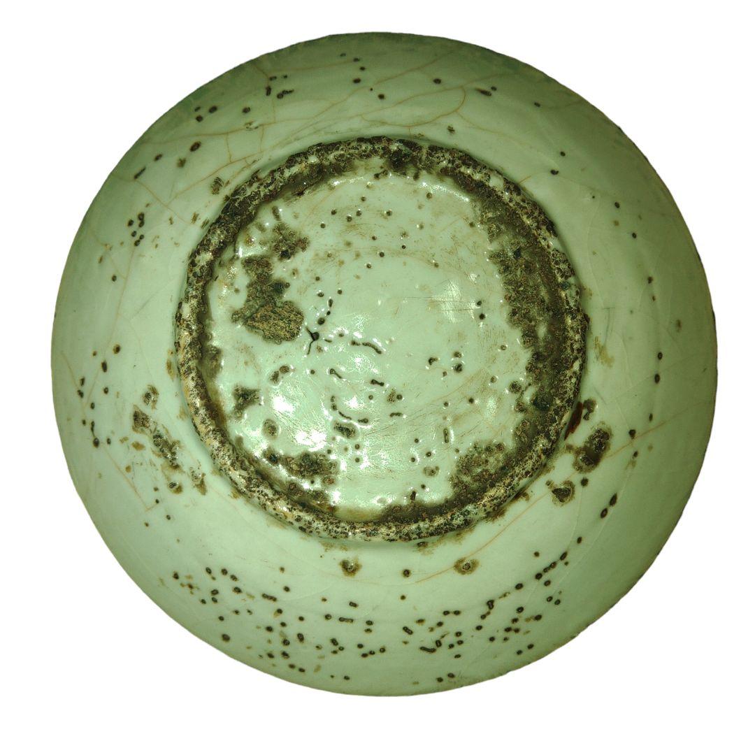 中国古玩 明代龍文染付皿 呉須窯皿