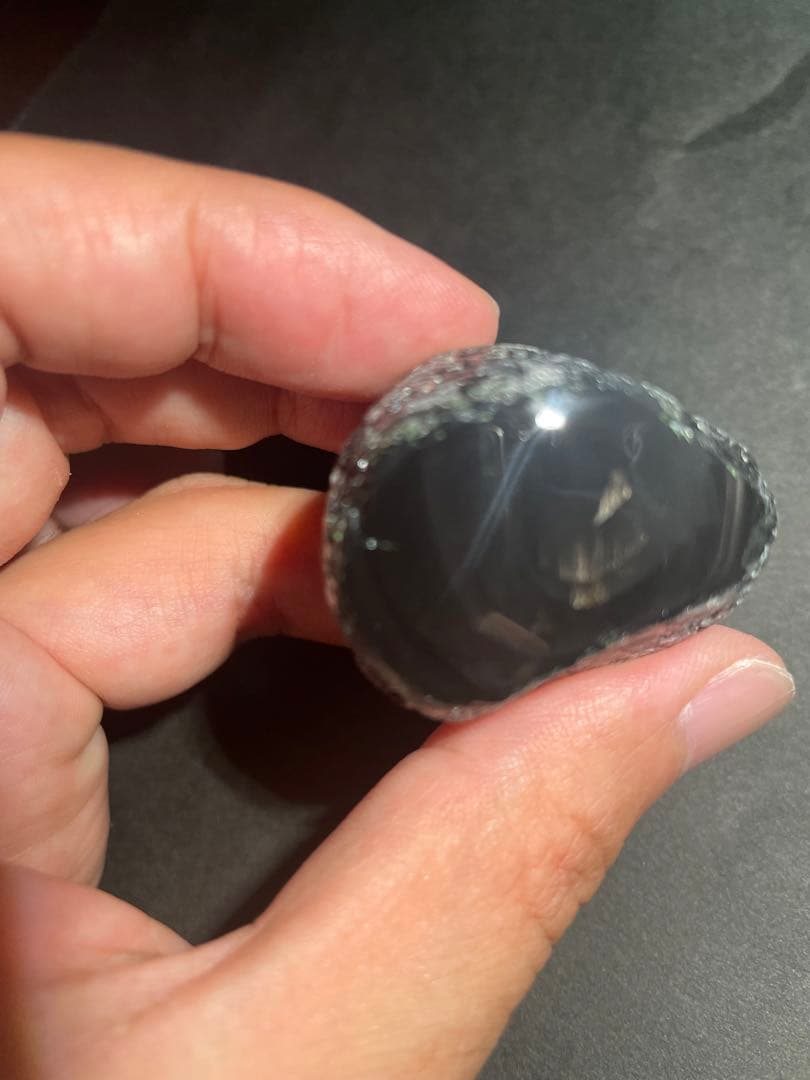 研磨品 十勝石玲瓏特選5個セット レインボーオブシディアン - メルカリ