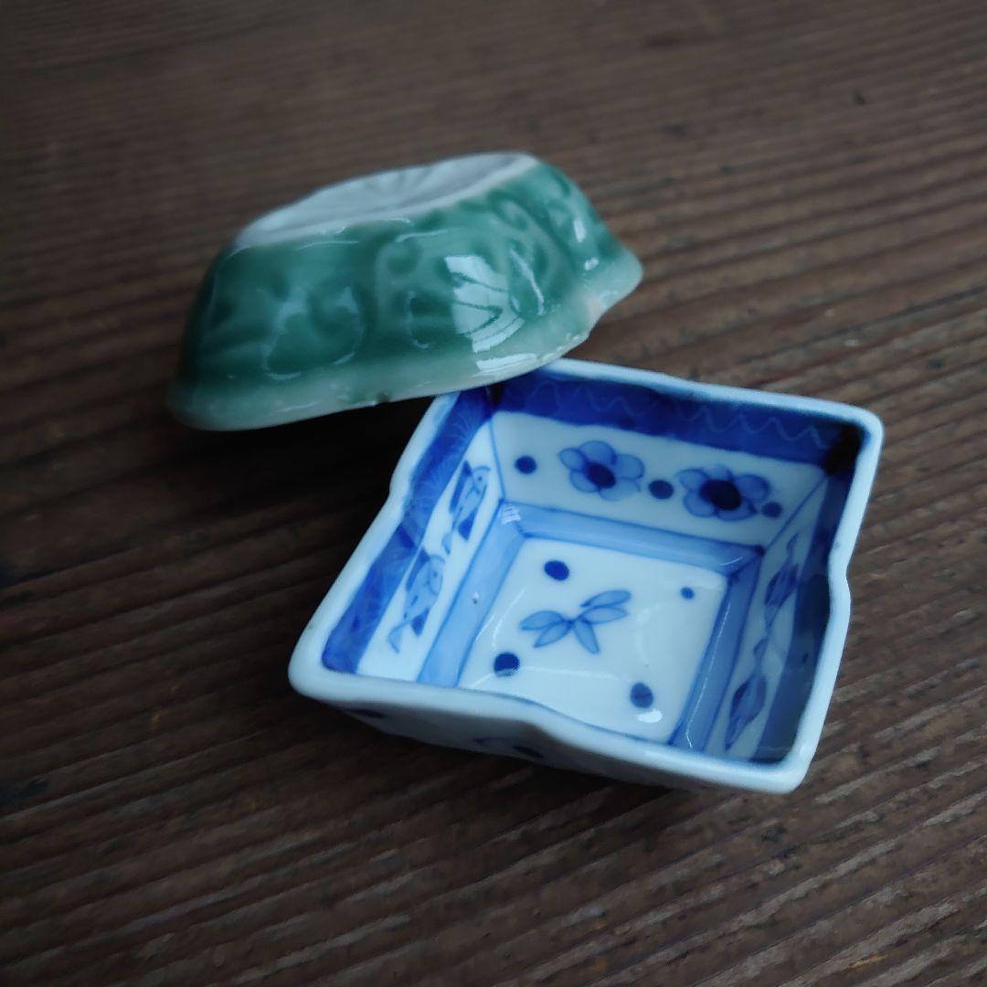 骨董 豆皿 菱形 木瓜形 慈姑形 8種8枚 骨董 アンティーク