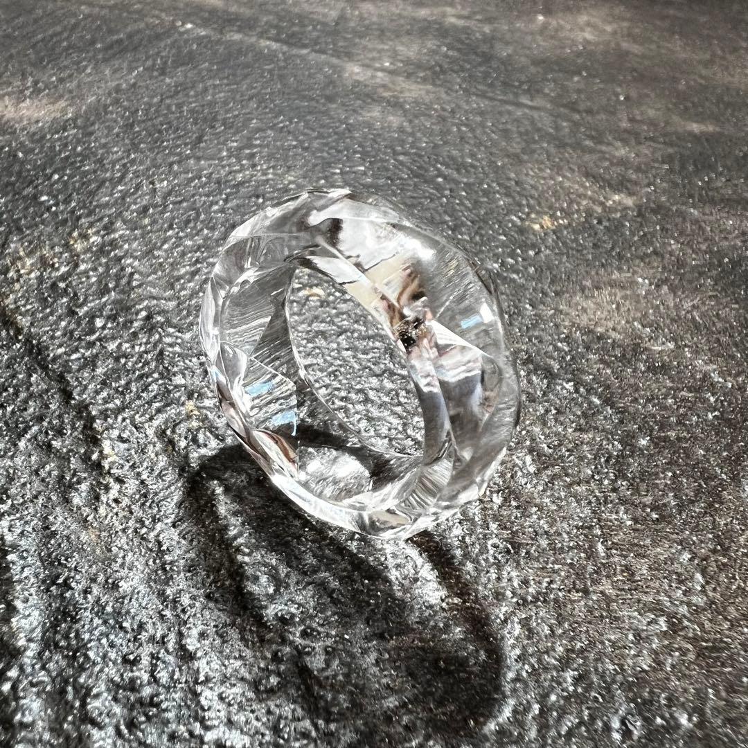 ガネーシュヒマール産 くりぬきリング ネパール職人手作り 21