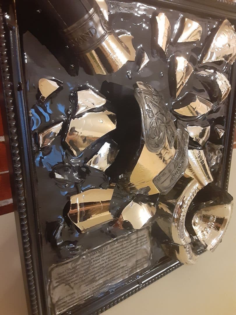 1点物】 アルマンドゴールド クラッシュアート シャンパンアート 一点