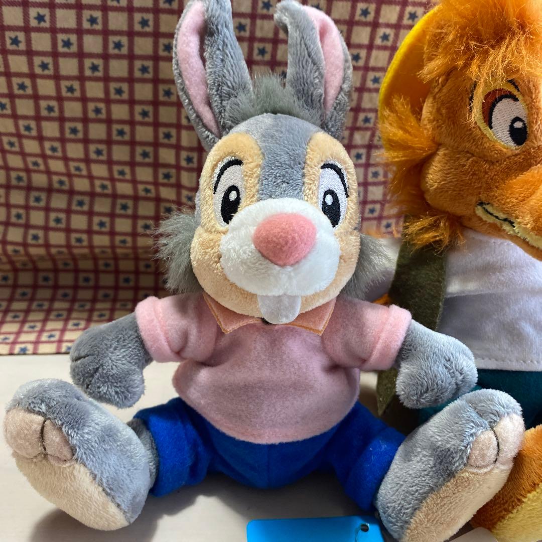 ディズニーランド スプラッシュマウンテン うさぎどん きつねどん2体