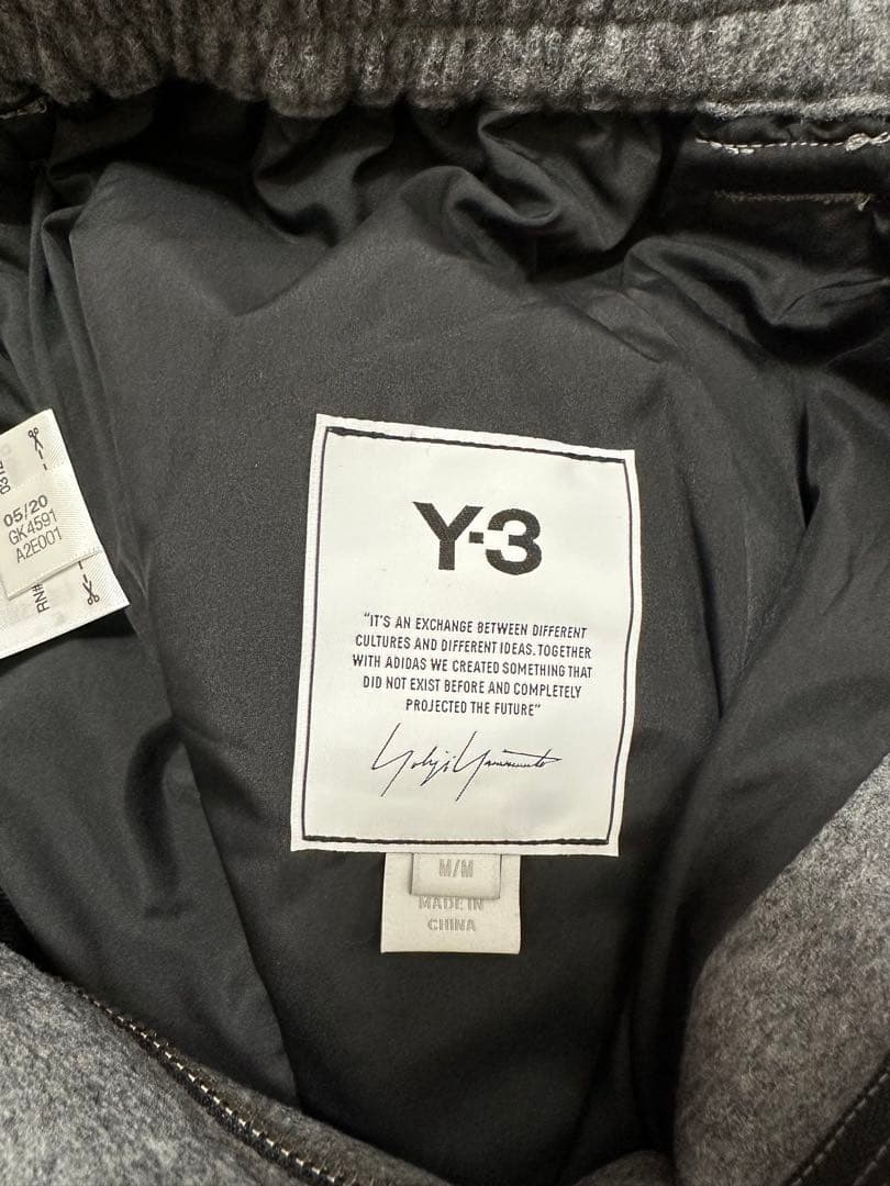 Y-3 ワイスリー アディダス ウールサルエルパンツ 秋冬 グレー M