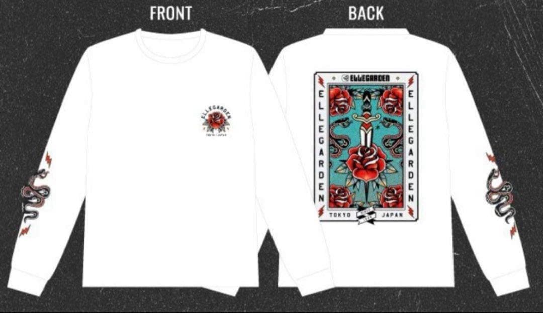 L ELLEGARDEN Long sleeve t-シャツ 白 xxl ELLEGARDEN Long sleeve t