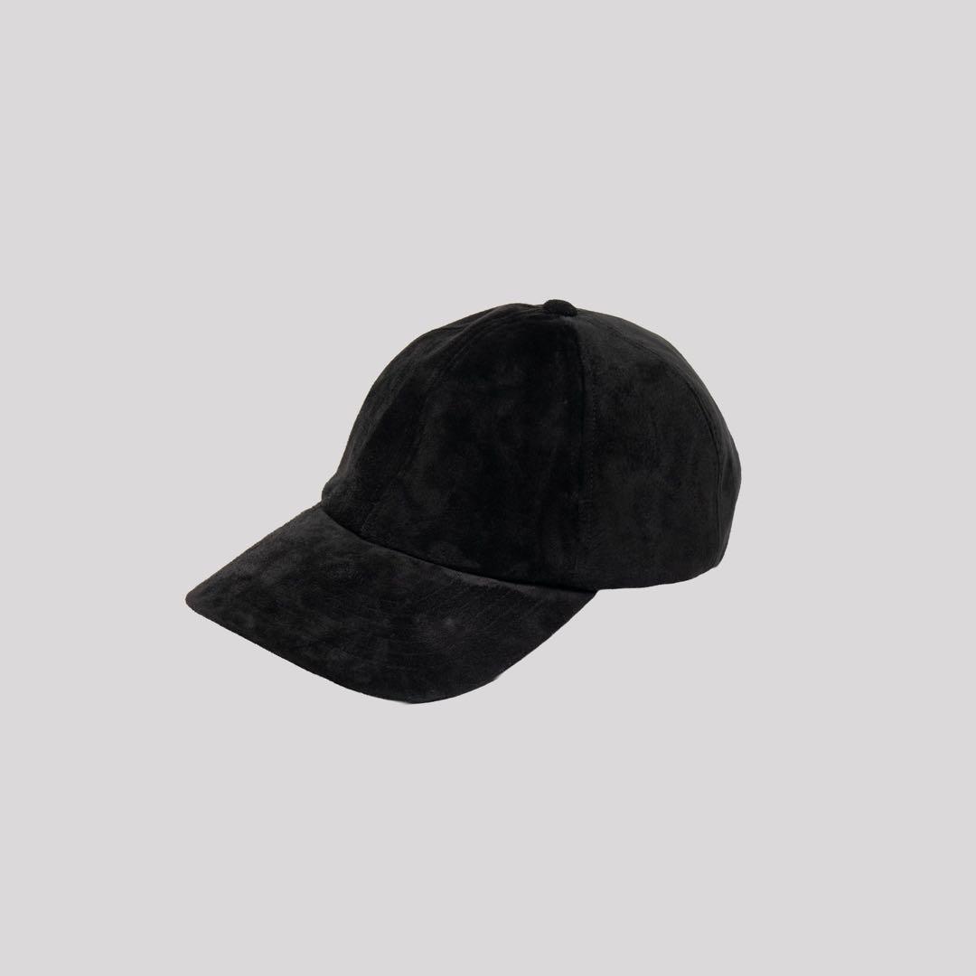 DECi Suede 6panel Cap ovy Black スエードキャップ