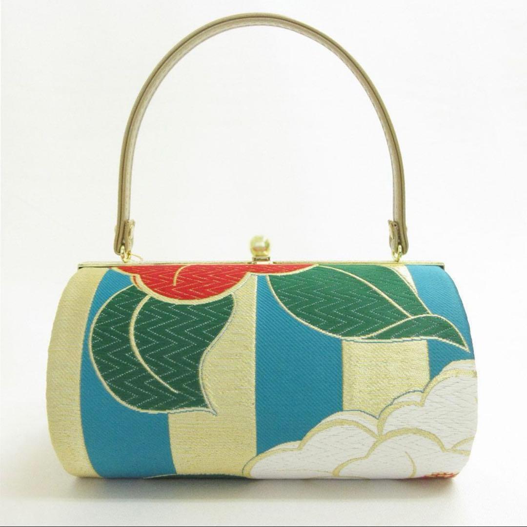 高級帯地使用 草履バッグセット　厚底