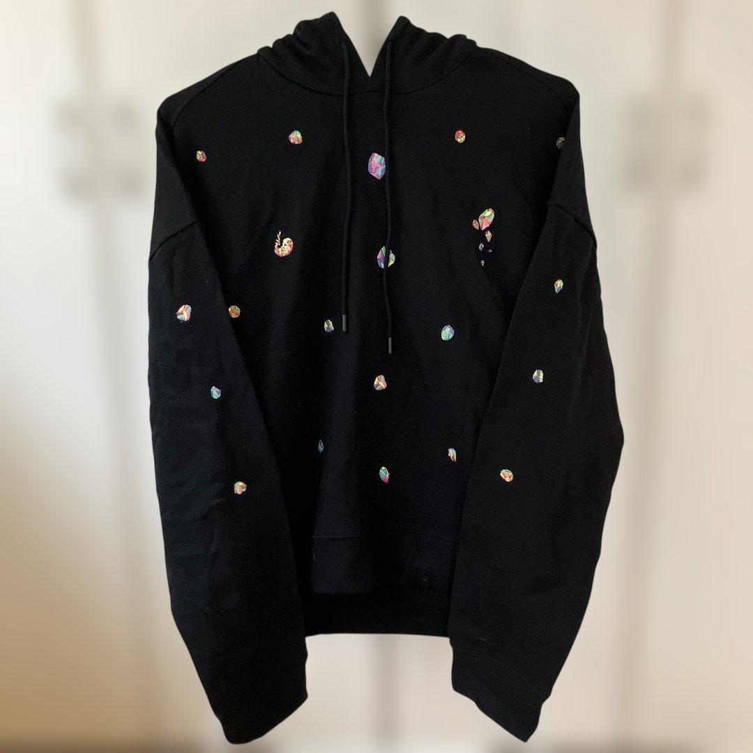 ビジューあり】米津玄師 '22 変身 宝石パーカー / BLACK XLサイズ