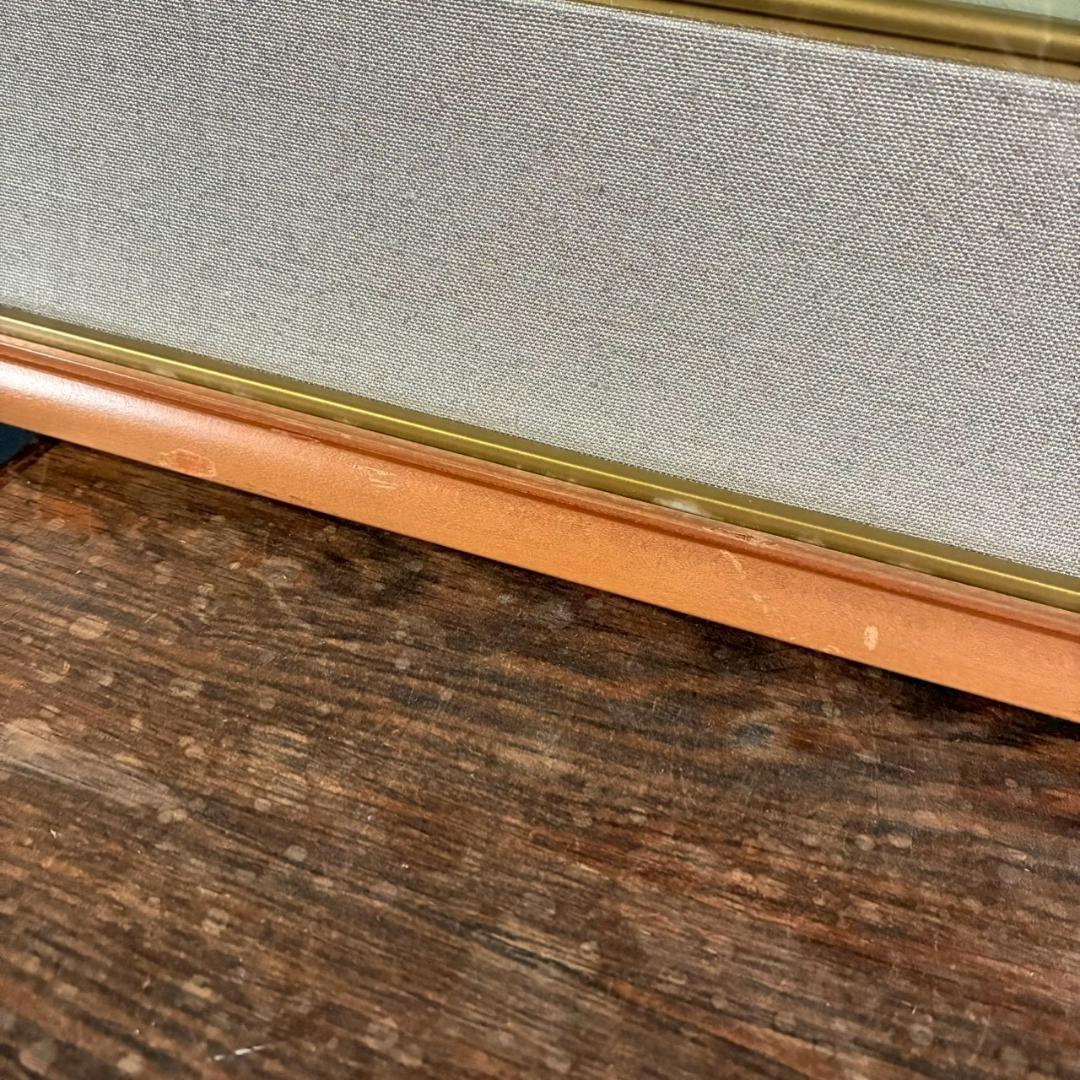 美品 山口華楊「風光る」木版画 10号 印章有 証明シール有 額縁入 文化