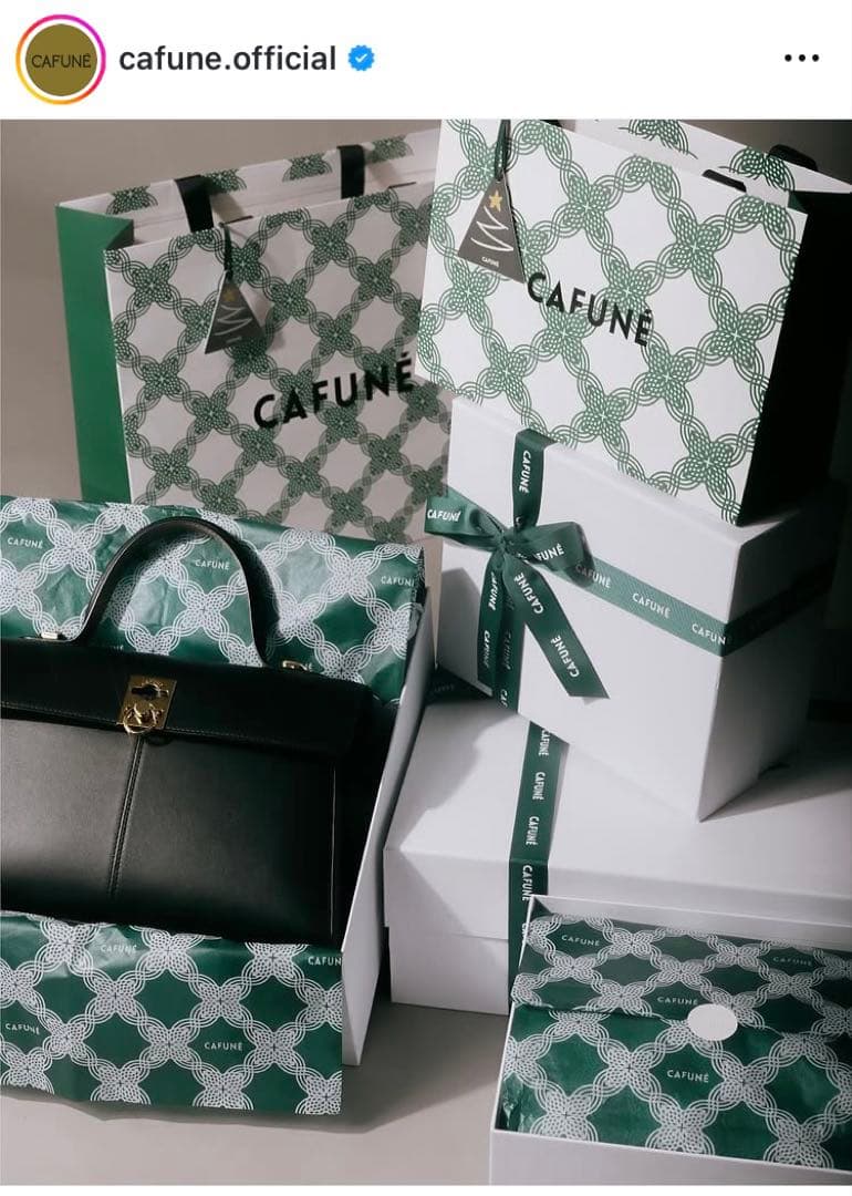 と*る様 ❤️良品❤️CAFUNE STANCE BAG ブラック 2way シ