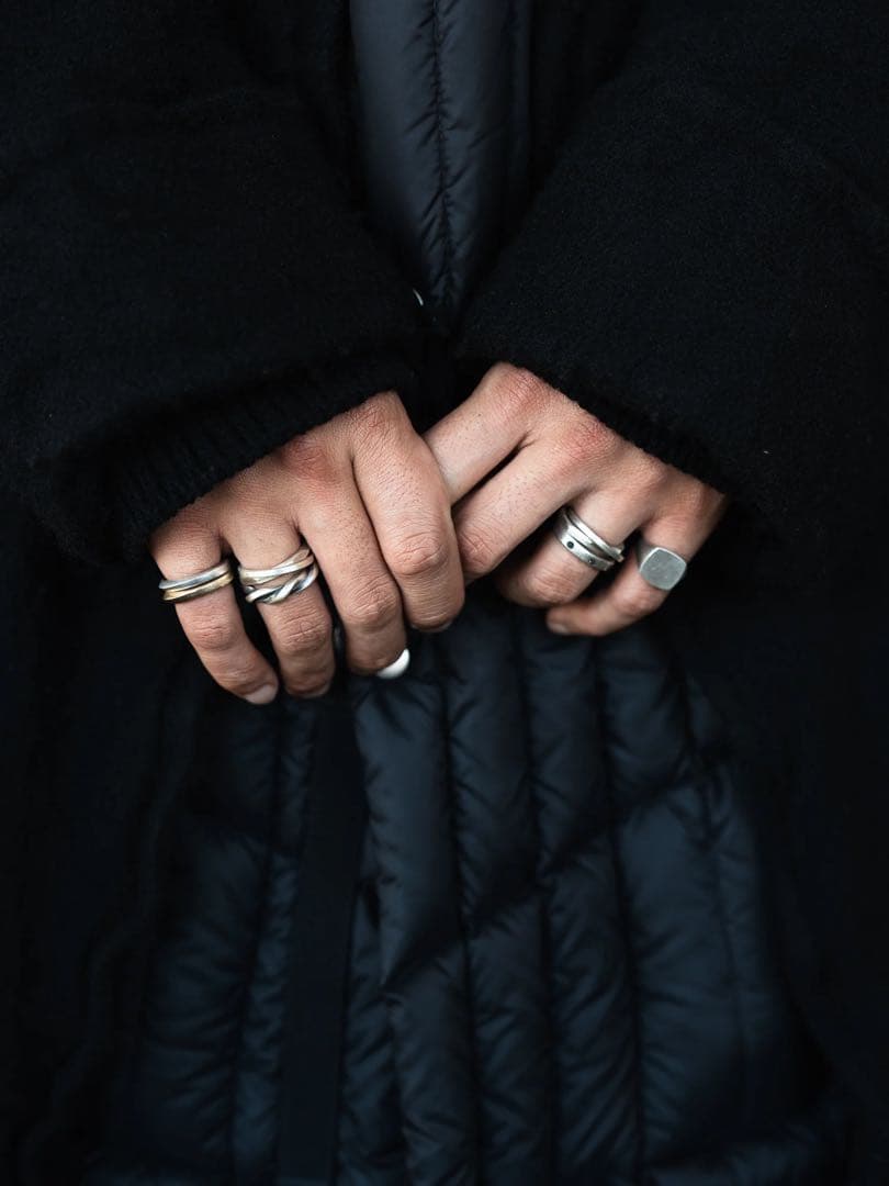 PRY Double Crafted Edge Ring 17号 シルバー925