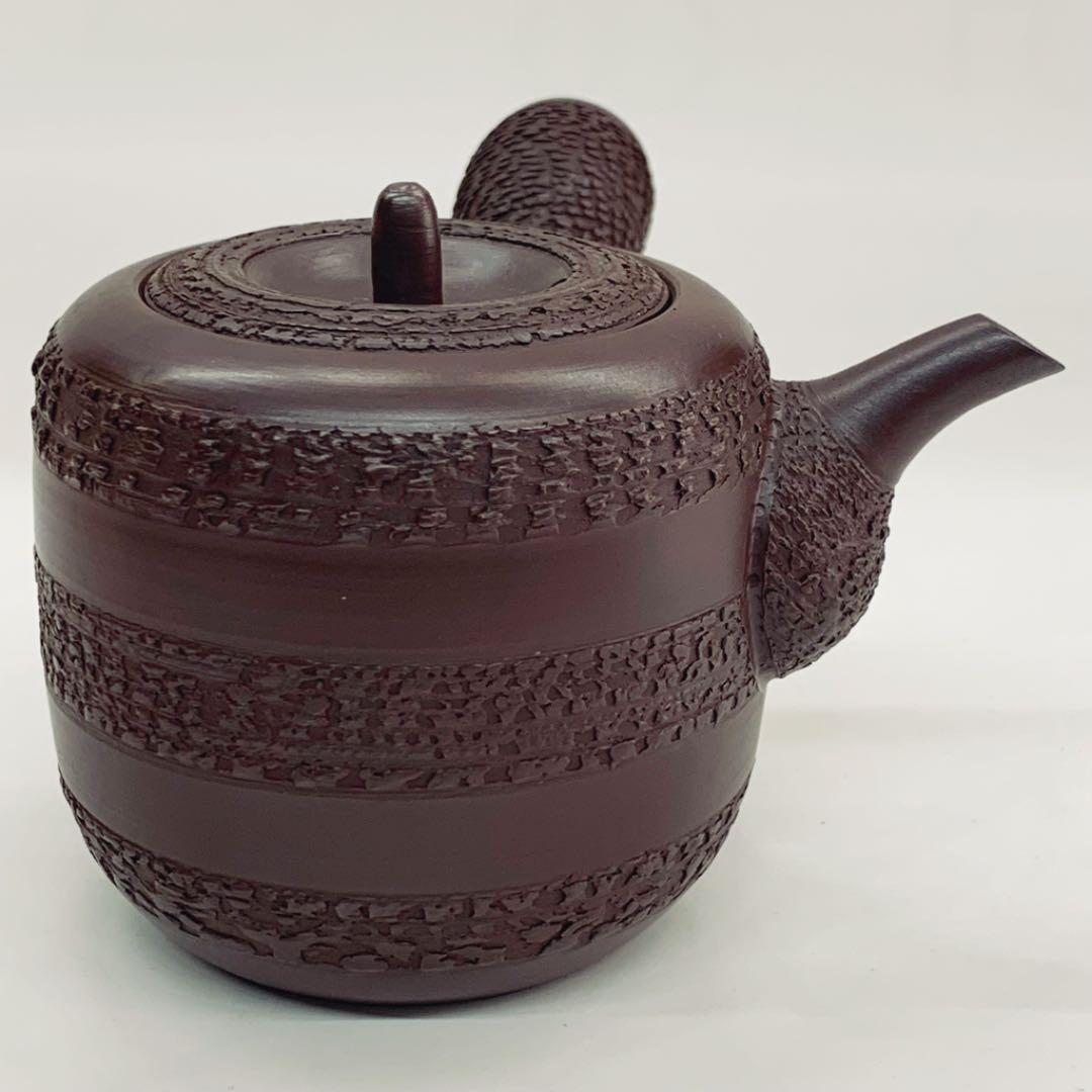 【茶注34    急須　棗型　ちぎれ】伊藤実山　箱無し