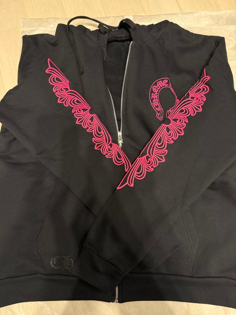 Chrome Hearts ブラックパーカー　Lサイズ