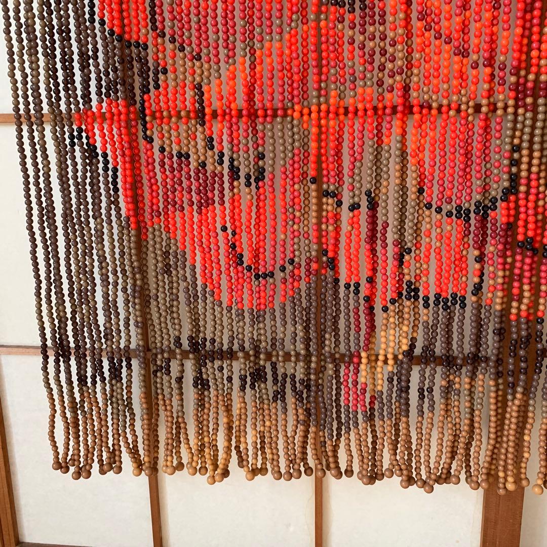 昭和レトロ ビーズのれん 85×150cm フラメンコダンサー ビーズカーテン
