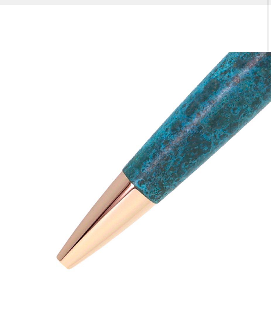 ROMEO No．3ボールペン 細軸 斑紋ガス青銅色／アプリコット