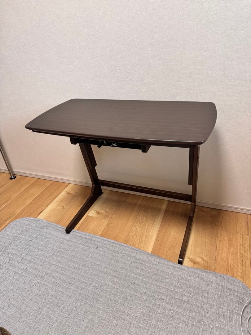 山善 こたつデスク1人用 パーソナルコタツGDX-F75(DB)-F