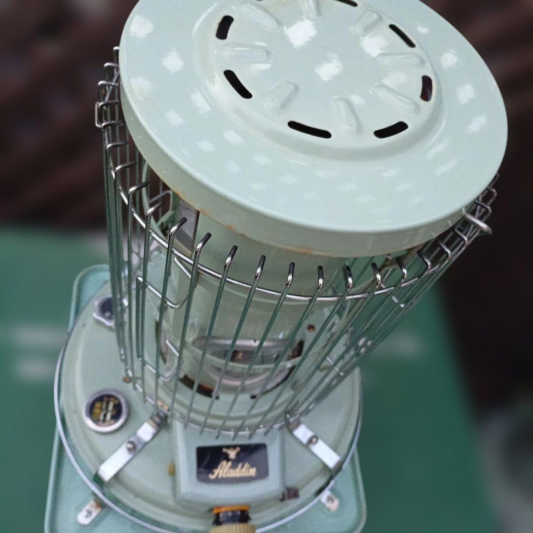 アラジン ストーブ メンテナンス済み。純正品芯交換済。取説付き。グリーン