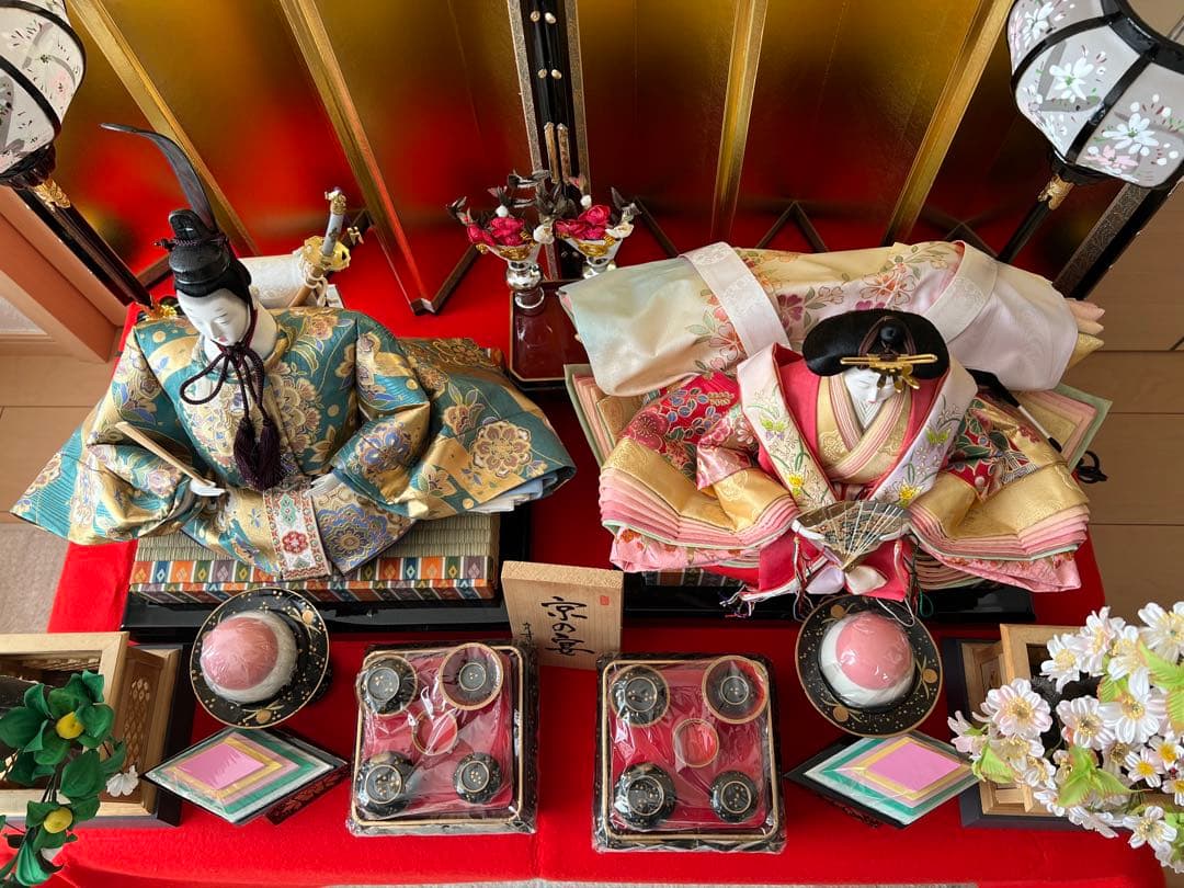 雛人形 親王飾り お内裏様 お雛様セット ひな祭り 被布付き
