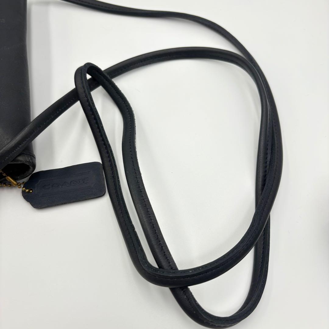 COACH オールドコーチ　9965 ネイビー　ターンロック　ショルダーバッグ