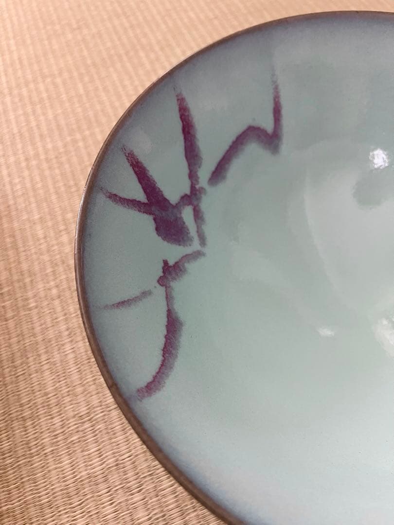 【未使用】小石原焼　人間国宝　福島善三　中野月白瓷　釣窯　鉢