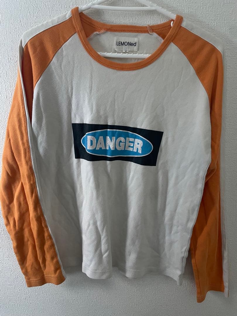 hide ロンT 長袖 DANGER オレンジ レア LEMONed - メルカリ