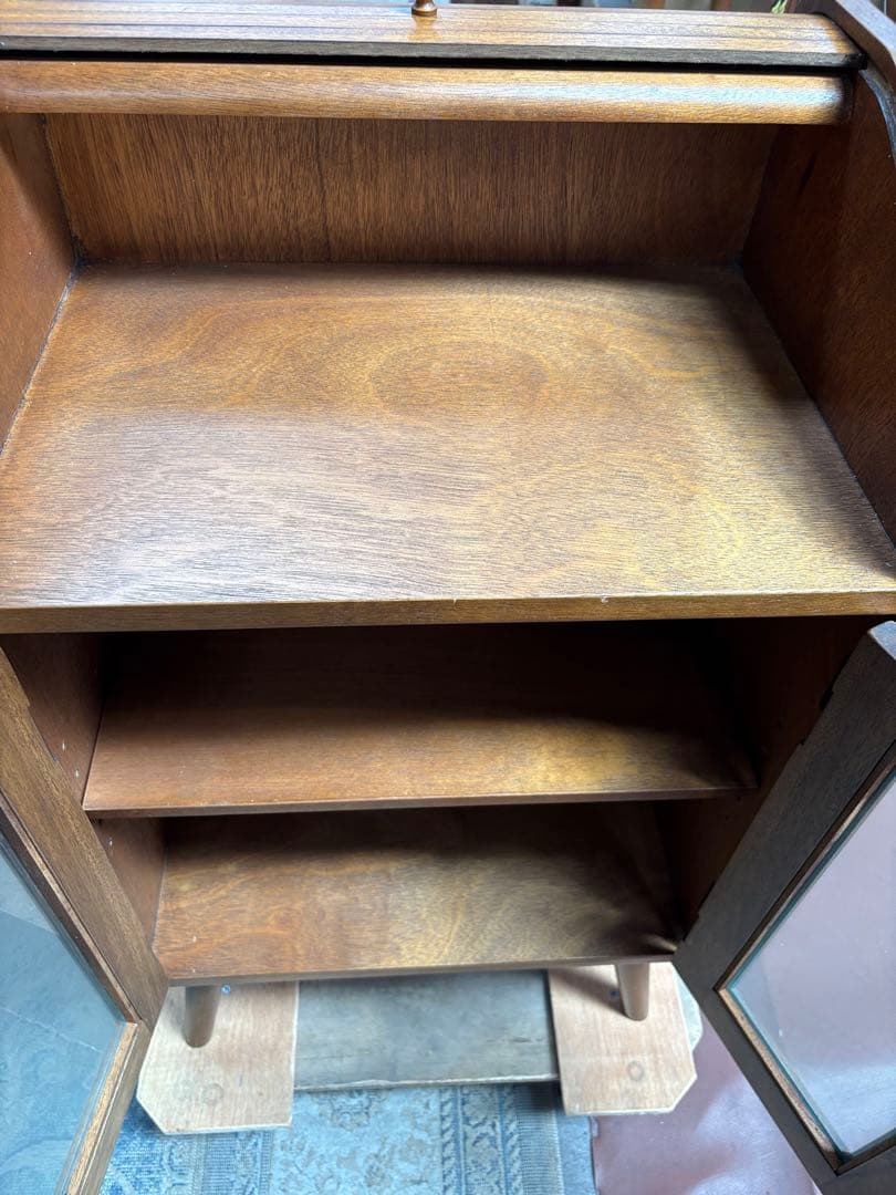 未使用品 萩原 アンティーク調キャビネット 横幅50 奥行35 高さ85-割引