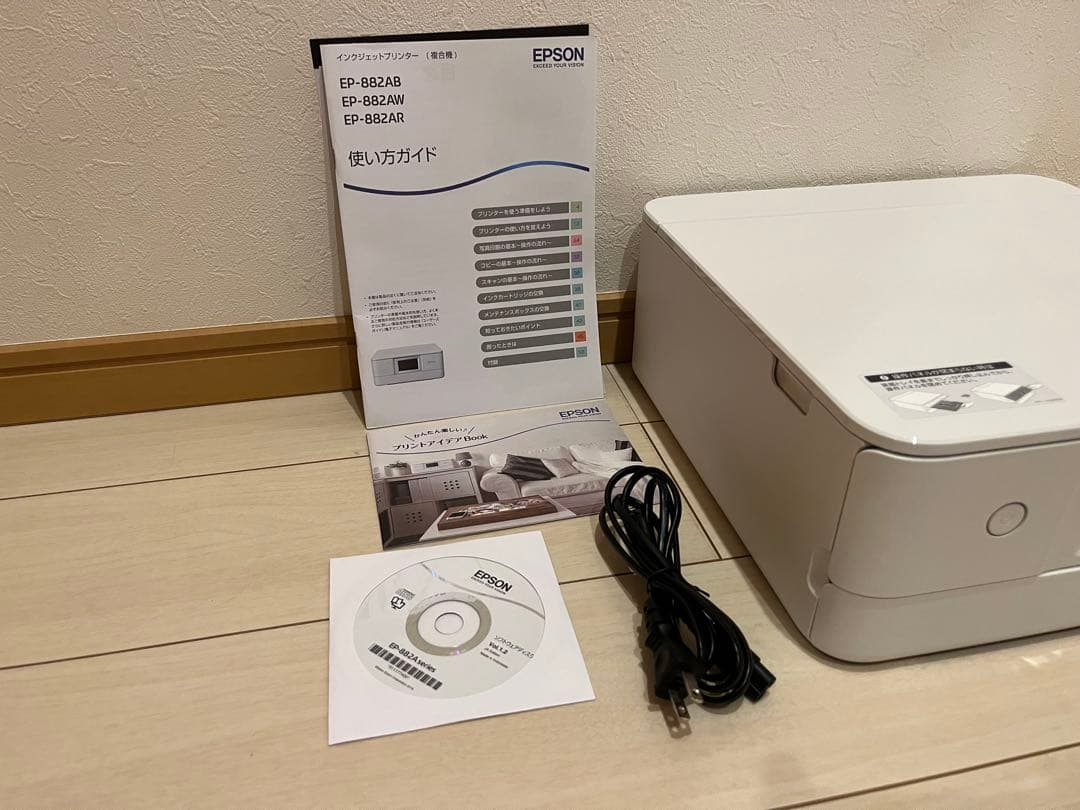 ジャンク品】EPSON EP-882AW ホワイトプリンター - メルカリ