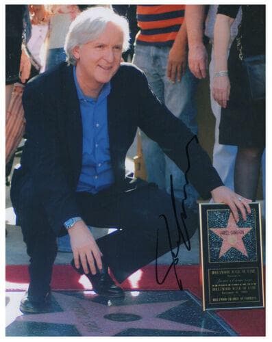 直筆サイン入り写真 ジェームズ・キャメロン アリータ/フレームなし/SA