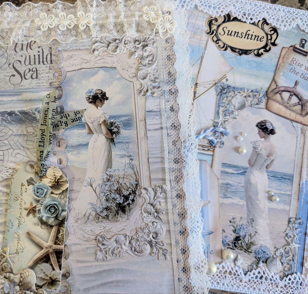 「海からの贈り物」海辺のノスタルジー大型ジャンクジャーナル✨Sunshine✨