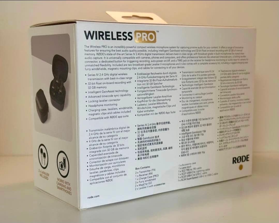【極美品・ほぼ新品】RODE WIRELESS PRO(ワイヤレス プロ)
