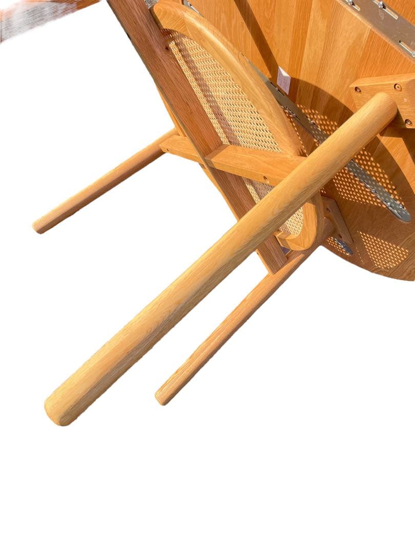 HR575 【美品】ウニコ　SOLK ソルク　ラウンドダイニングテーブル