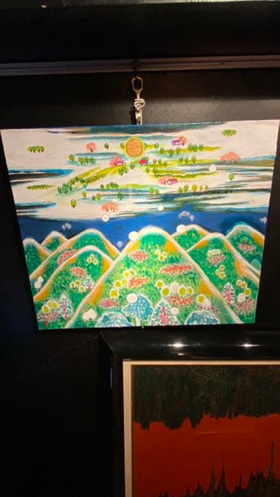 【アクリル画】 商品名 「帰宅」　額なし　F10号　新品