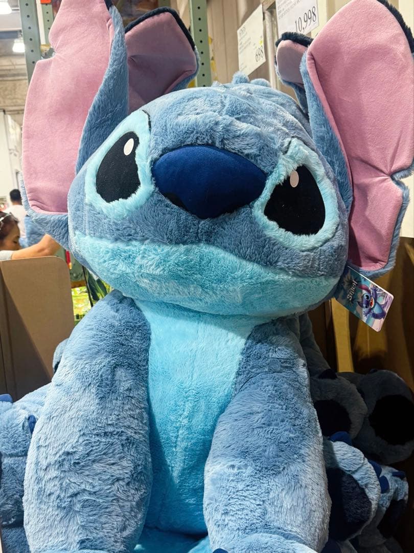 コストコ スティッチ 特大ぬいぐるみ BIGサイズ ブランケット付き