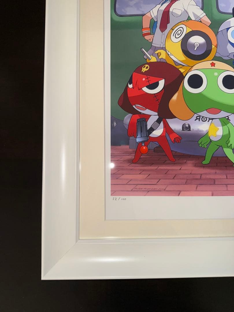 ケロロ展 IN AREA 428 吉崎観音 直筆サイン入り描き下ろしアートグラフ