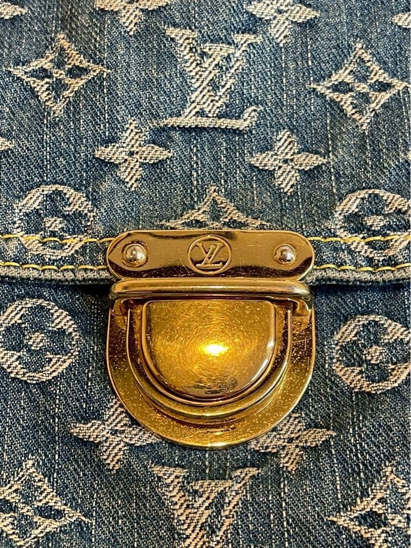 Louis Vuitton ルイヴィトン フラットショッパー　モノグラム　デニム