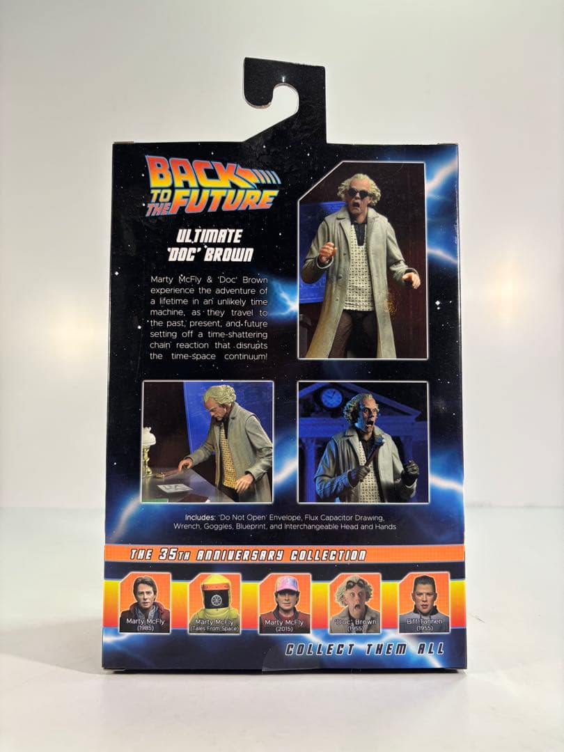 NECA バックトゥザフューチャー ドク・ブラウン 35周年記念