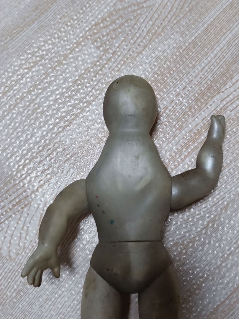 中嶋製作所当時物　タイガーマスク悪役レスラー　ミスターノー　ピンク　昭和　ソフビ