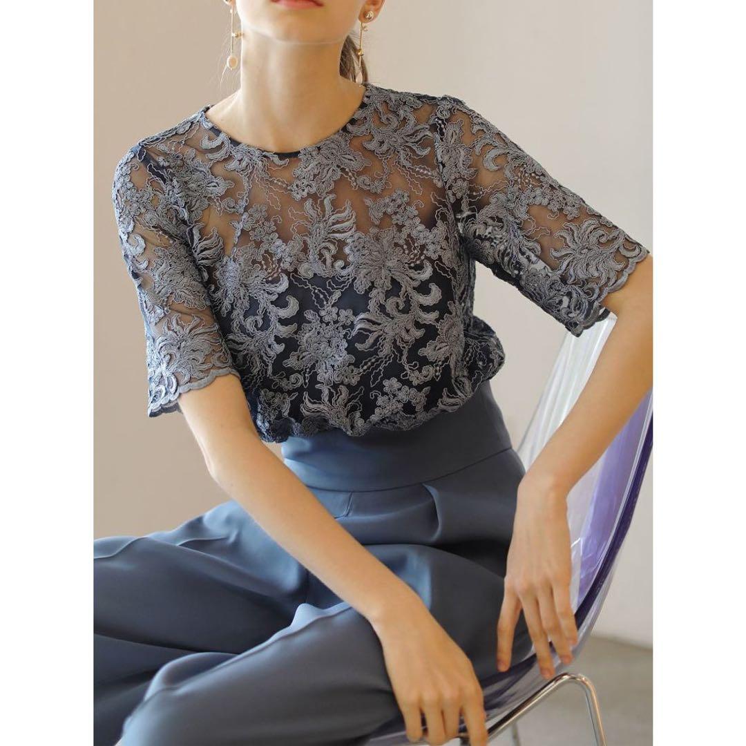 専用　LAGUNAMOON ladyオーバーレースワイドパンツドレス　ミント