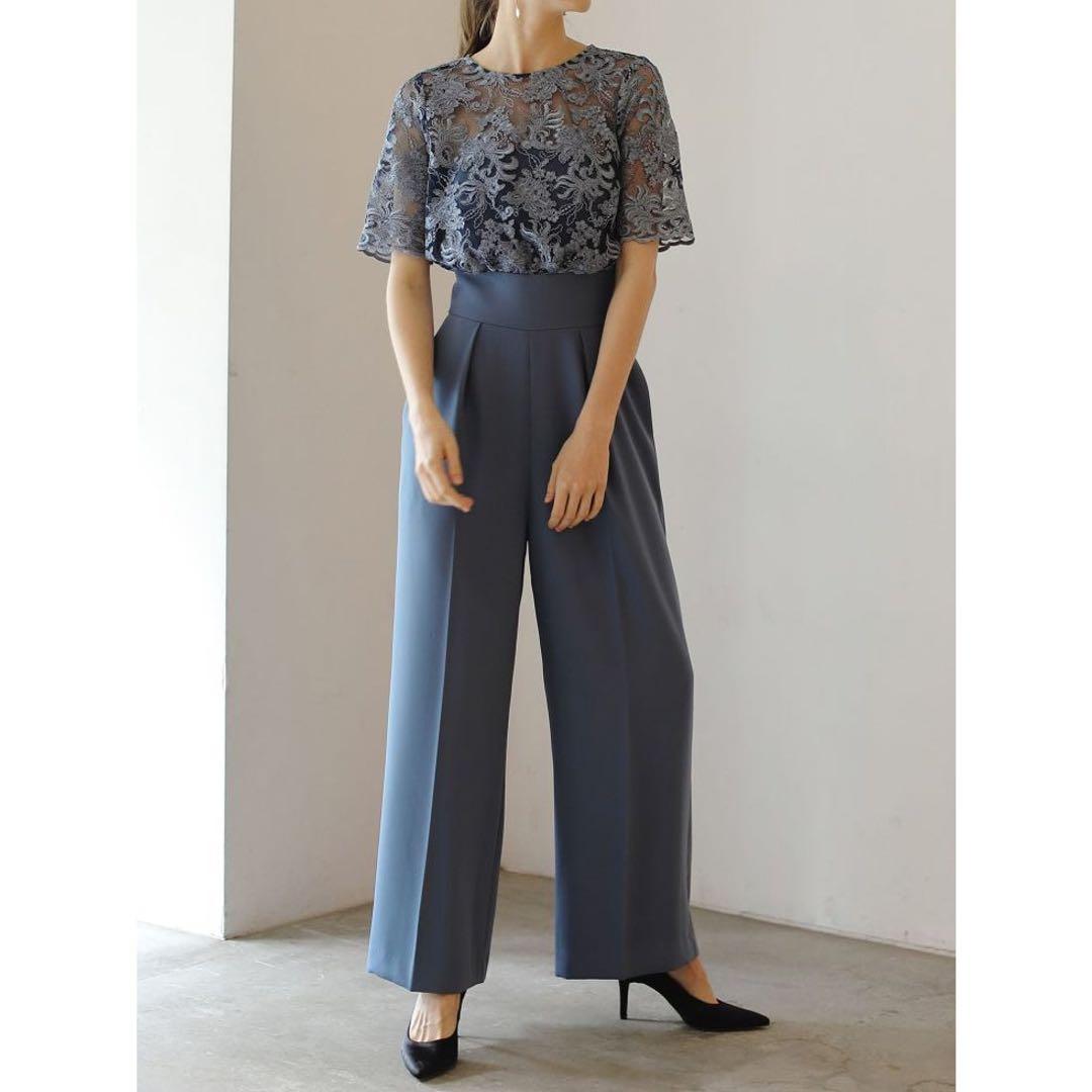 LAGUNAMOON ladyオーバーレースワイドパンツドレス ミント