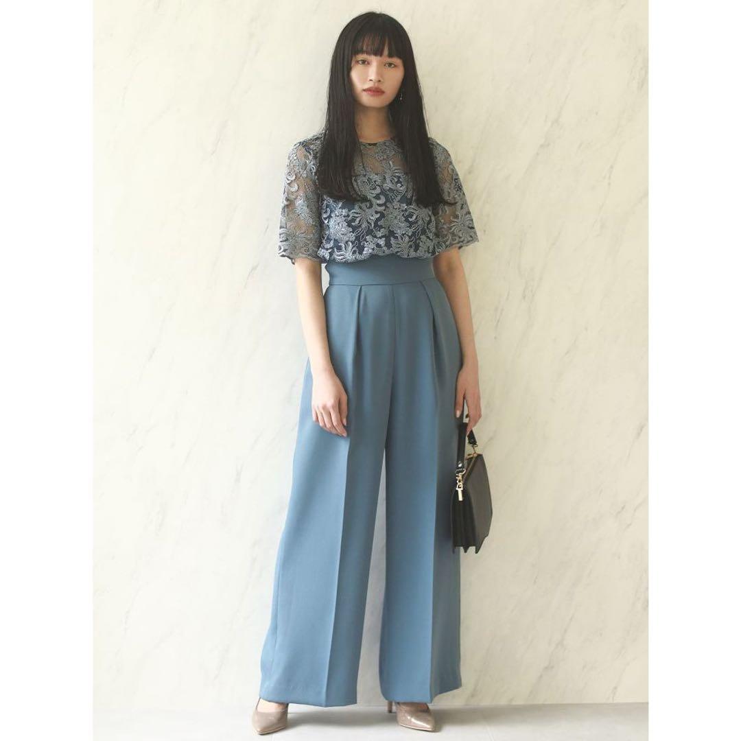 専用　LAGUNAMOON ladyオーバーレースワイドパンツドレス　ミント