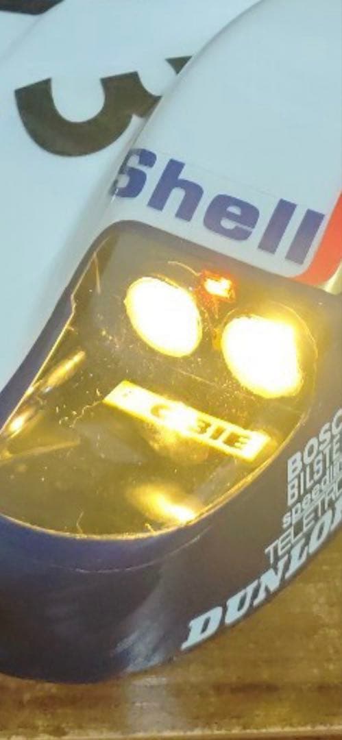 4*！様 タミヤ　ポルシェ956 ボディー完成品LED付き