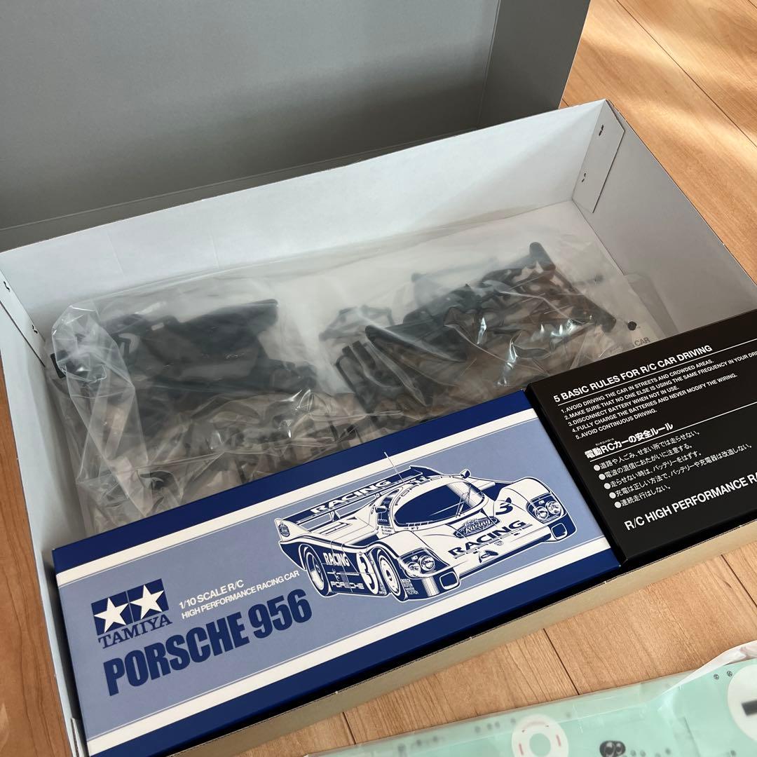 4*！様 タミヤ ポルシェ956 ボディー完成品LED付き