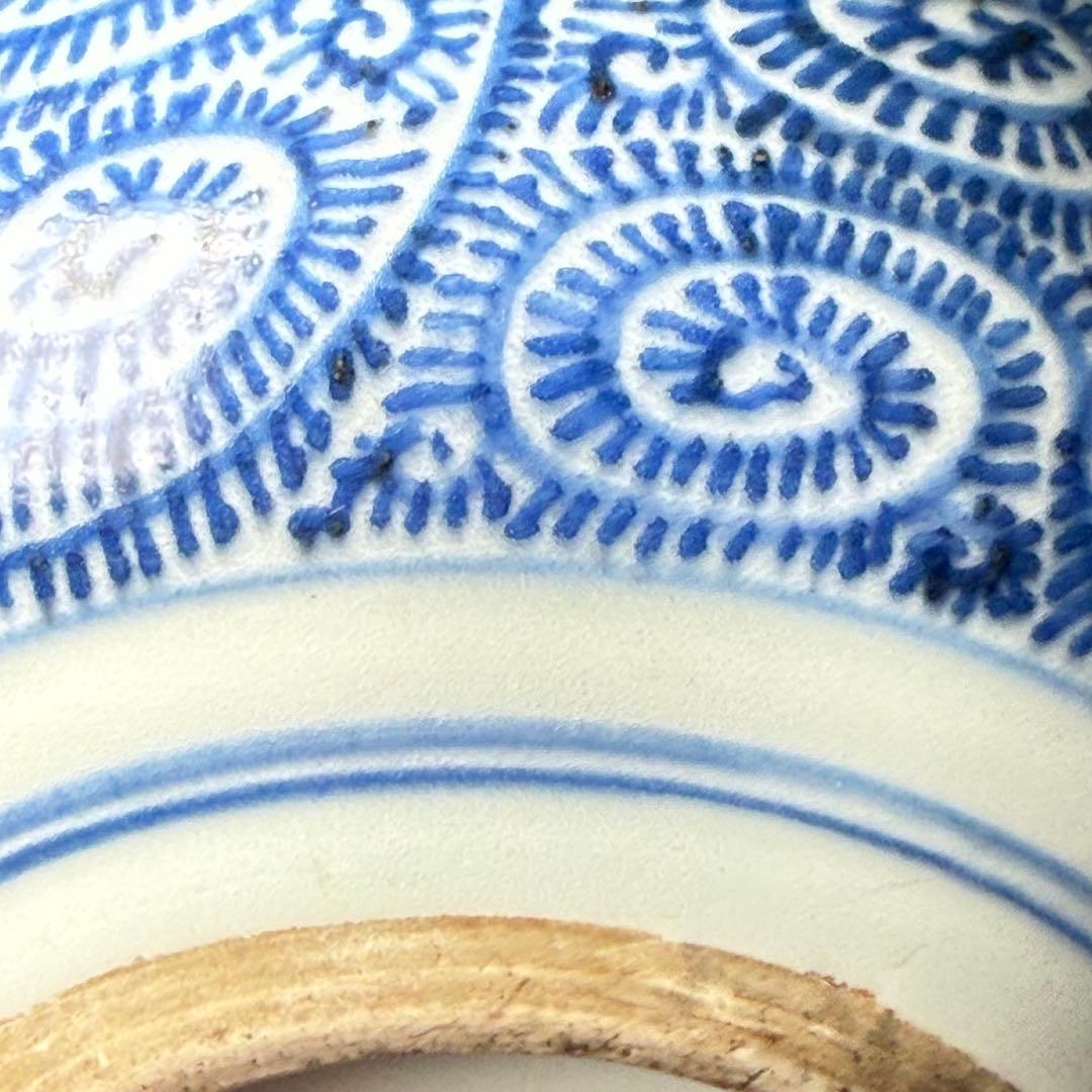 1800年前後　染付蛸唐草蓋物　飴入　インテリア　癒しの造形美