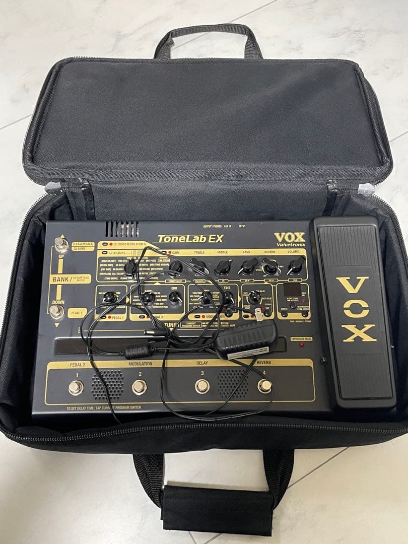 【動作確認済】VOX ToneLab EX ギターマルチエフェクター【ケース付】 美品】VOX ToneLab EX ⭐︎ギター用マルチ・エフェクター VOX ToneLab