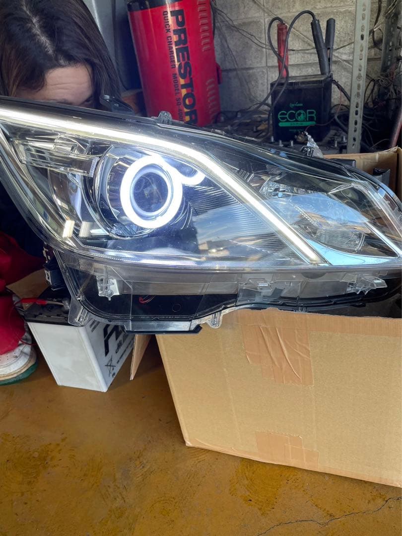 210クラウンアスリート前期 加工ヘッドライトシーケンシャルウインカー