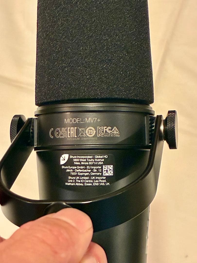 未使用品 SHURE MV7+ コンデンサーマイク