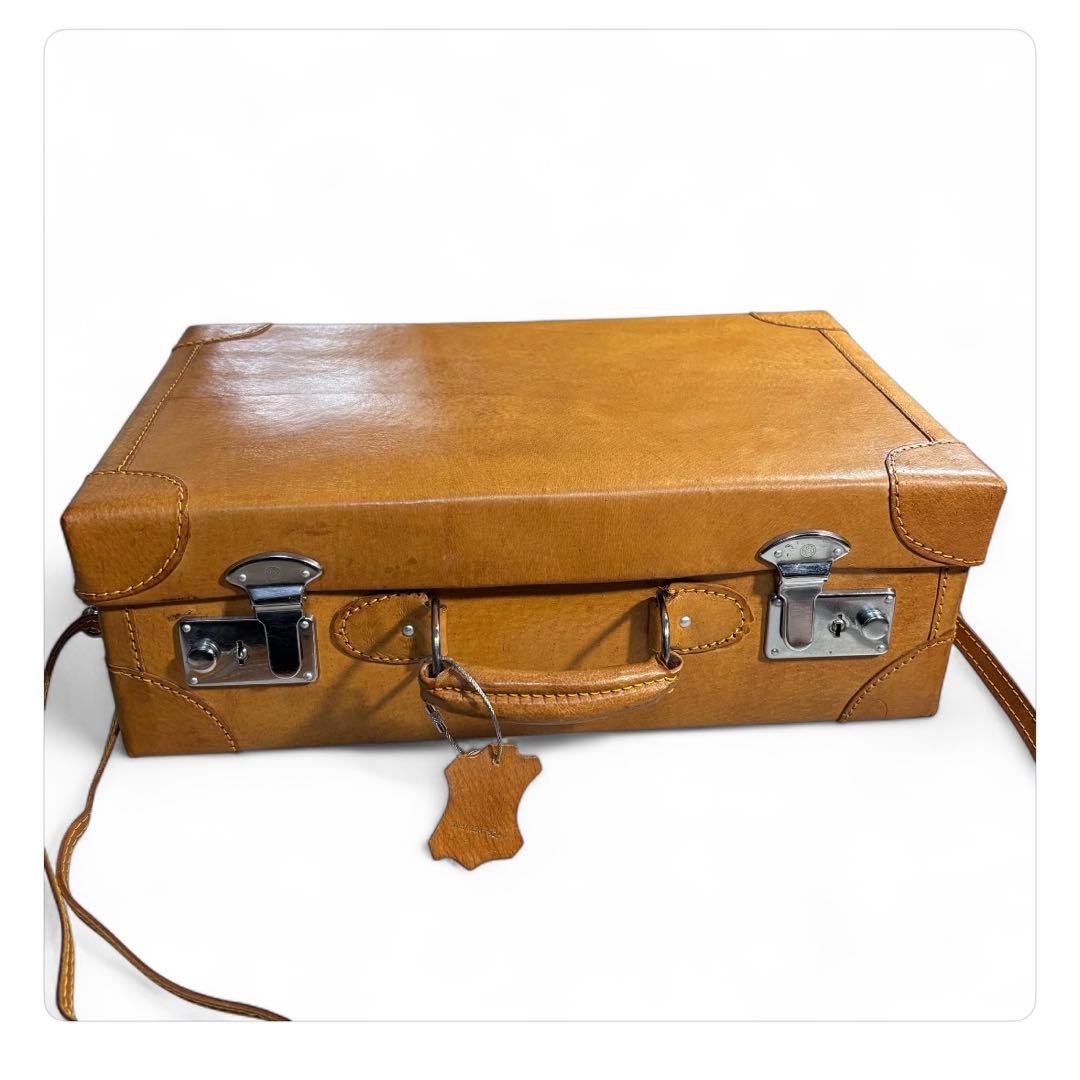 希少 アンティーク トランクケース 革製 鞄 小さいかばん 手持ち ミニ