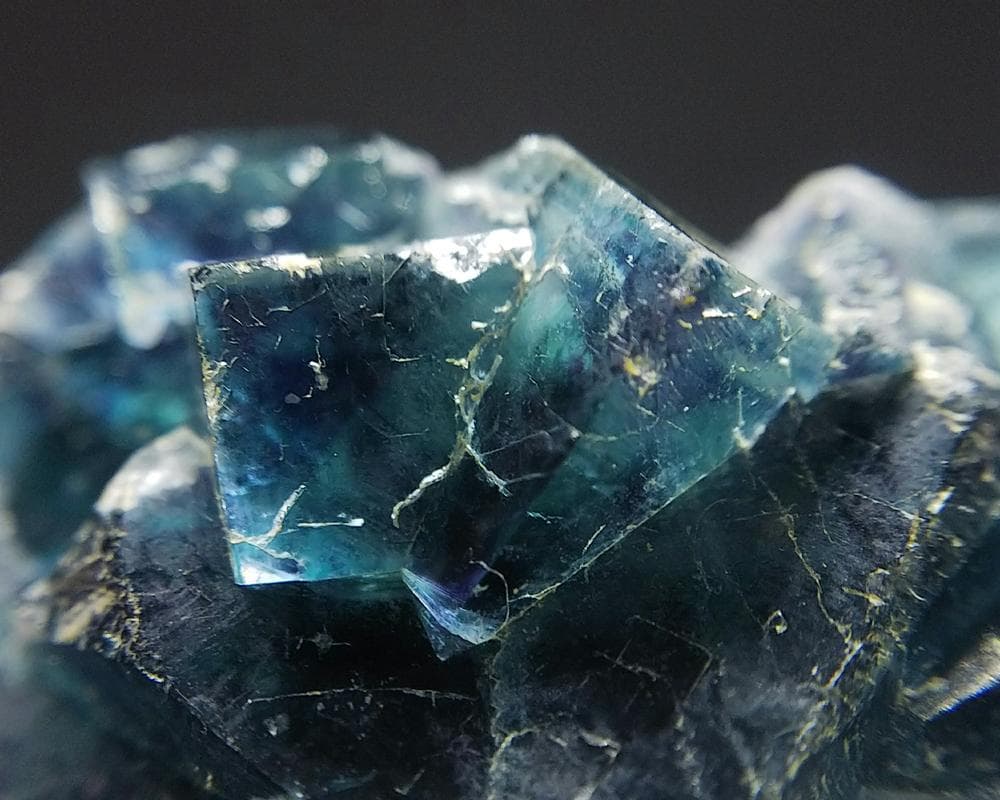 382 オコルス鉱山 フローライト ブルー グリーン パープル 蛍石